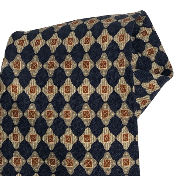 Vintage 80s Guess Multicolored Print Silk Tie - Picture 2 of 15